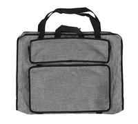 Kunsttasche Zeichenmappe Skizzenboard Tasche wasserdicht faltbar tragbar großes Fassungsvermögen für Kunstbedarf Malutensilien Material hochwertige Leinwand Christmas Gifts (gris)