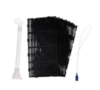 Kuntesetty 9 Piezas Placa Filtro Fondo Acuario Placa Plástica Tablero Filtro Tubo Aire Tanque Peces Aislante Fácil Montaje Limpieza Adecuado para Peceras, RS-32P, Individual