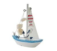 Kuntesetty Barco de Vela Miniatura Modelo Náutico Embarcación Artesanal Adorno Decorativo de Madera Adecuado para Decoración de Escritorio Regalo Foto Escenograf, Style B, Individual