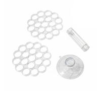 Kuntesetty Base Floral Soporte Transparente Espiral para Ramo Sostenedor Plástico con Tubo Central Adecuado para Floristería Centros de Mesa Principiantes Decoración de Oficinas, Plac Tubo 15MM 19H