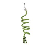 Kuntesetty Bird Spiral Rope Perch para Aves Incluye Cuerda de Algodón Natural Juguete para Escalada Accesorio para Jaula Y Columpio para Mejorar Habilidades, Verde