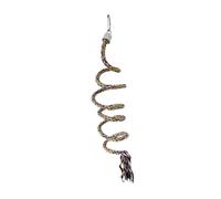 Kuntesetty Bird Spiral Rope Perch para Aves Incluye Cuerda de Algodón Natural Juguete para Escalada Accesorio para Jaula Y Columpio para Mejorar Habilidades, Vistoso