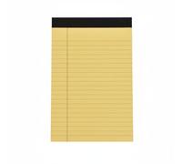 Kuntesetty Bloc de Notas Madera Cuaderno Libreta para Notas Bloc con Respaldo Firme Diseño Sencillo y Funcional Adecuado para Oficina Actividades Escolares Planificación Diaria, Amarillo, A5