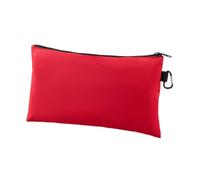 Kuntesetty Bolsa para Herramientas Pequeña con Cierre Y Mosquetón Bolsa Organizadora Impermeable de Tela Oxford para Almacenamiento de Herramientas Accesorios Vi, Rojo