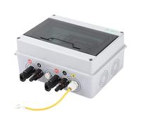 Kuntesetty Caja combinadora Solar con Fusible de 500 V y protección contra sobretensiones, 1 Entrada y 1 Salida, Caja de distribución para Exteriores, Protector sobretensiones