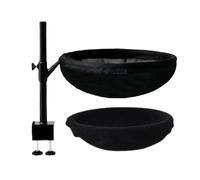 Kuntesetty Cama elevada para Gatos sobre Mesa, Nido con Barra Recta y tapete, fácil instalación y Hamaca, Negro