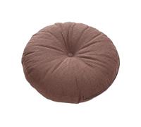 Kuntesetty Cojín Redondo para Meditación Y Descanso de 45 CM, Cojin Funda de algodón Lavable Yoga Zafu para Hogar, Dormitorio, Salón, Marrón, Individual