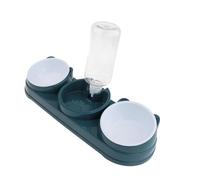 Kuntesetty Comedero Automático 3 en 1 para Gatos con Alimentador Elevado Y Bebedero 500ml Tazones Inclinado 15° Desmontable Fácil Limpieza Material PP Adecuado P, Azul