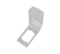 Kuntesetty Cubierta de Enchufe Protector de Seguridad Caja Antisalpicaduras Tapa de Pared Vertical de Plástico PP para Proteger Del Polvo Adecuado para Zonas Húm, Transparente
