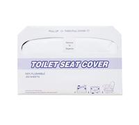 Kuntesetty Cubiertas de Asiento de Inodoro Fundas Universales Protectores Higiénicos Asientos de Papel con Diseño Plegable Y Adecuado para Baños Comerc, 250 Hojas