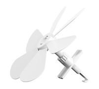 Kuntesetty Deflector de Aire Acondicionado con Guía de Flujo de Aire Difusor Compacto Baffle Orientador en PP Duradero Adecuado para Sala de Estudio Dormitorio O, Blanco