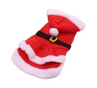 Kuntesetty Disfraz de Mascota Traje de Gato Prenda Navideña para Perro Falda con Capucha Tela Abrigada Protección en Invierno Adecuado para Celebraciones Familia, XXL