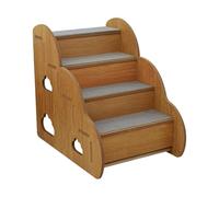 Kuntesetty Escalera para Perros de 4 Escalones, Antideslizante, Resistente, con Cubierta de Tela, 45 X 30 X 39 Cm