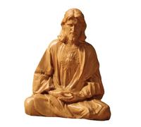 Kuntesetty Estatua del Sagrado Corazón de Jesús, Figura Religiosa, Objeto Decorativo para Oficina Y Hogar, 10 Centímetros