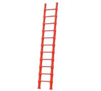 Kuntesetty Figurita de Escalera Miniatura para Escritorio con Decoración de Feng Shui Accesorio para Casa de Muñecas Adorno de Oficina, Rojo 11 Paso, Individual