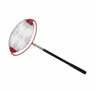 Kuntesetty Industrial Device Recogedor de Cesto de Acero Inoxidable Rodante Mango Ergonómico Adecuado para Recolección en Jardines Patios y Parcelas de Cultivo