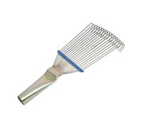 Kuntesetty Peine para Caballos para Pelo Animal Herramienta Metálica de Limpieza Removedor Ergonómico Portátil Adecuado para Uso Veterinario Domicilio G, S