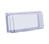 Kuntesetty Protector de Corriente Exterior Impermeable, Cubierta de Corriente, Placa Frontal, Caja de Panel, Azul