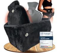 KUNU® Cinturón para botella de agua caliente 3 en 1, bolsa de agua caliente de 1,5 l con funda extra, cinturón térmico extralargo de 130 cm, extremadamente suave, perfecto para espalda, vientre y