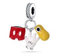 KUNVONIC Charms Abalorios Colgante para mujer, plata de ley 925, compatible con pulseras y collares Pandora, compatible con pulseras europeas para mujeres y niñas