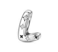 KUNVONIC Letra Charms Abalorios L Alfabeto Colgante para mujer, plata de ley 925, compatible con pulseras y collares Pandora, compatible con pulseras europeas para mujeres y niñas