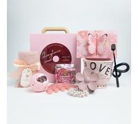 KUNWVLO Regalos de cumpleaños para mujeres, regalos para mamá, cestas de regalo para mujeres, caja de regalo de franela de lujo con taza de café, regalos de Navidad e inauguración de la casa para