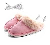 Kunyeah USB Calienta Zapatillas Calienta Pies Cargador Eléctrico Calefacción Zapatillas Invierno Caliente Felpa Zapatillas para Mujeres Hombres