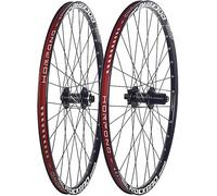 KUNYOS 24 Inch/26 Inch/27.5 Inch/29 Inch Mountain Bike Wheelset Aluminium Thru Axle Front and Rear Wheels 32H Disc Brake Hubs for 7-11-Speed Cassette,Negro,29inch