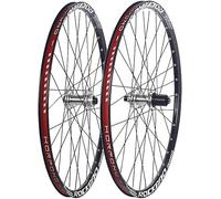 KUNYOS 24 Inch/26 Inch/27.5 Inch/29 Inch Mountain Bike Wheelset Aluminium Thru Axle Front and Rear Wheels 32H Disc Brake Hubs for 7-11-Speed Cassette,Plata,26inch