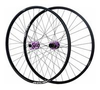 KUNYOS 26" 27,5" 29" Bicicleta De Montaña Boost Rueda Delantera Trasera, Eje Pasante 15X110mm/12X148mm, 8/9/10/11/12 Velocidades, Juego De Ruedas con Freno De Disco,Púrpura,29inch