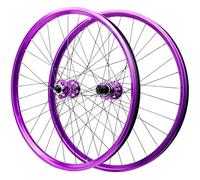 KUNYOS 26/27.5/29-Inch Purple Mountain Bike Wheels, Aluminium Alloy Disc Brake 142Mm 32-Hole Through Axle MTB Rim 2150G for 8-12 Speeds,Thru axle,26INCH