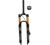 KUNYOS 26 27.5 29 Pulgadas Bicicleta Suspensión Neumática Horquilla 1-1/8" Eje Recto City Bike Trekking Rueda Delantera Recorrido 120 Mm Liberación Rápida 9 × 100 QR para DH Am,Remote Lock a,27.5inch