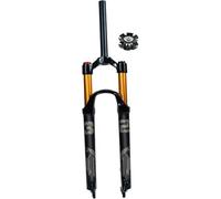 KUNYOS 26 27.5 29 Pulgadas Bicicleta Suspensión Neumática Horquilla 1-1/8" Eje Recto City Bike Trekking Rueda Delantera Recorrido 120 Mm Liberación Rápida 9 × 100 QR para DH Am,Manual Lock a,26inch