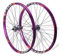 KUNYOS 26/27.5/29 Pulgadas Mountain Bike Wheelset Ruedas De Cierre Rápido Llantas De Aluminio Freno De Disco Bujes Delantero Y Trasero para Cassette De 8-9-10-11-12 Velocidades,Vistoso,27.5inch