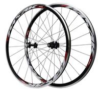 KUNYOS 700C Superlight Road Racing Bike Wheelset Rim,Rueda De Bicicleta C/V Freno 7-11Speed Cassette Hubs Rodamiento Sellado 6T QR Juego De Ruedas,Rojo