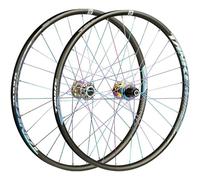 KUNYOS Bicicletas De Montaña Juego De Ruedas 26 27.5 29 Pulgadas Liberación Rápida MTB Ruedas De Freno De Disco Rodamientos Bujes 7 8 9 10 11 12 Velocidades Cassette,Color,26inch