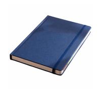 KUNYOS Bloc de notas planificador en inglés, resistente al desgaste, 12 meses, Agenda A5, cuaderno de planificación, papel grueso Simple(Blue)