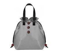 KUNYOS Bolsa de almuerzo for mujer, versión adultos, bolsa almacenamiento con cordón, adecuada el trabajo/escuela/picnic/viajes/almuerzo al aire libre, una maravillosa experiencia vida(Grey)