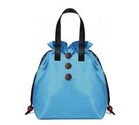 KUNYOS Bolsa de almuerzo for mujer, versión adultos, bolsa almacenamiento con cordón, adecuada el trabajo/escuela/picnic/viajes/almuerzo al aire libre, una maravillosa experiencia vida(Sky blue)