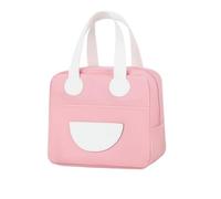 KUNYOS Bolsa de almuerzo for mujeres y niñas, conservación del calor a prueba fugas, adecuada el trabajo/escuela/picnic/viajes/almuerzo al aire libre, una maravillosa experiencia vida(Pink)