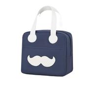 KUNYOS Bolsa de almuerzo for mujeres y niñas, conservación del calor a prueba fugas, adecuada el trabajo/escuela/picnic/viajes/almuerzo al aire libre, una maravillosa experiencia vida(Navy blue)