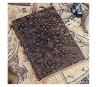 KUNYOS Cuaderno diario hecho a mano Vintage cuaderno de bocetos Bloc de notas viajero portátil Cove(Pattern,Standard8.7X4.9inch)