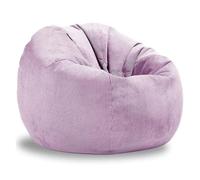 KUNYOS Funda de puf for niños y Adultos, sin Relleno, puf, Silla, puf, salón, Asiento de Esquina, Juego, Bolsa de película(77-Light Purple,D100-3.3ft-Cover)