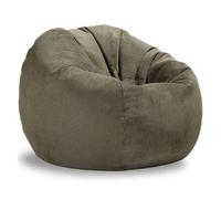 KUNYOS Funda de puf for niños y Adultos, sin Relleno, puf, Silla, puf, salón, Asiento de Esquina, Juego, Bolsa de película(81-Dust Green,D70cm-2.3ft-Cover)