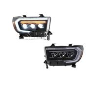 KUNYOS Juego De Faros Delanteros Para Para Toyota Para Tundra Para Sequoia 07-13 Luces Antiniebla DRL Luce Freno Intermitente Conjuntos LED Faros Delanteros Coche