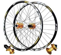 KUNYOS Juego De Ruedas 26/27.5/29 Pulgadas Bujes MTB HG Rodamiento Sellado 6 Agujeros Freno De Disco Llanta De Montaña para 7-12 Velocidades Cassette 2250G,Qr Pair,27.5inch