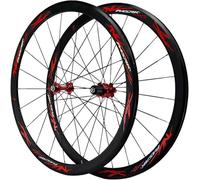 KUNYOS Juego De Ruedas De Bicicleta 700C Ruedas De Bicicleta De Carretera con Cubierta De 40 Mm De Profundidad Llantas De Doble Pared Juego De Ruedas Delanteras Y Traseras