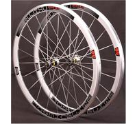 KUNYOS Juego de Ruedas de Bicicleta de Carretera de 40 mm 700C Llanta de Doble Capa 20 Reloj para 7 8 9 10 11 velocidades Cassette V-Brake Quick Release Cruiser Bike Wheels 1990G,Color
