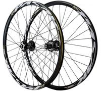 KUNYOS Juego De Ruedas De Bicicleta De Montaña 26/27,5/29 Pulgadas, Llantas De Aleación De Doble Pared, Freno De Disco MTB, Radios De Acero Inoxidable De 32H, Buje HG, 7-12 Velocidades,Negro,29inch