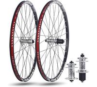 KUNYOS Juego De Ruedas MTB 24/26/27,5/29 Pulgadas 32 Agujeros Eje Pasante Rueda Delantera 15 X 100 Mm Trasera 12 X 142 Mm Buje De Rueda para Freno De Disco para 7-11 Velocidades
